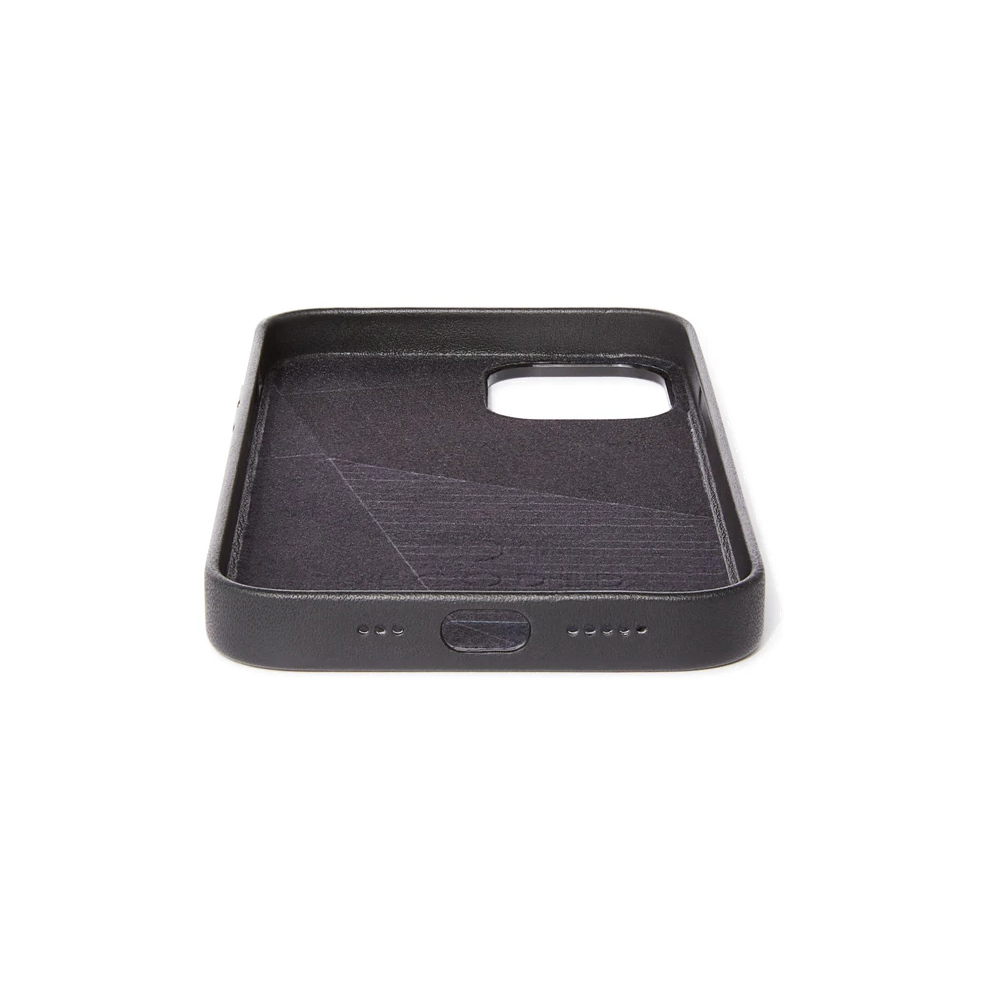 Чехол Decoded Leather Backcover - MagSafe для iPhone 12 Pro Max, кожа, черный